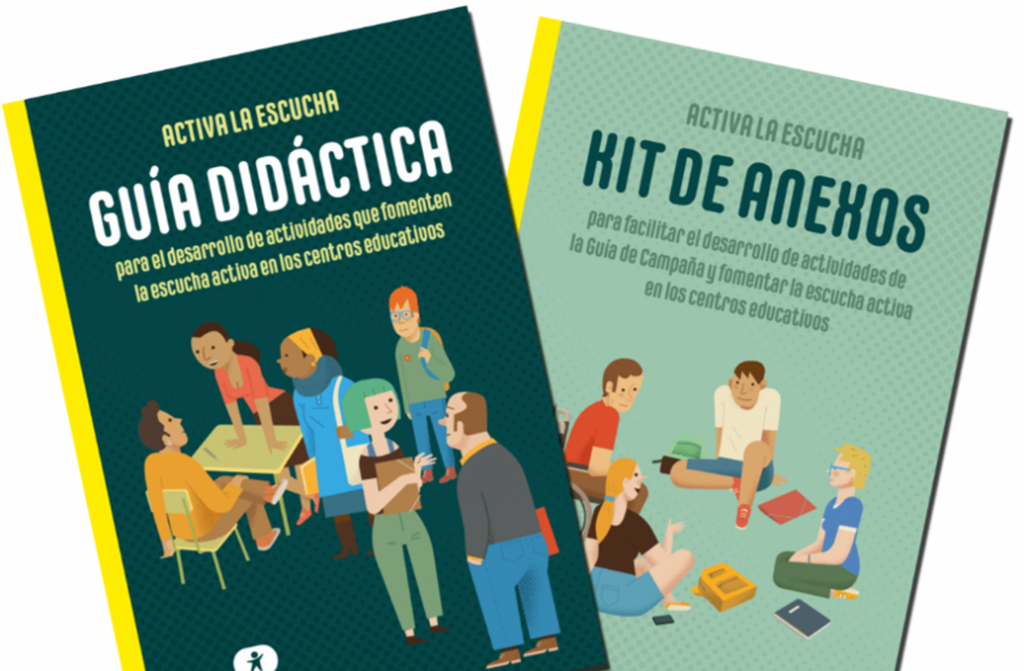 Material maquetado de formación par el programa de Activa La Escucha de Educo